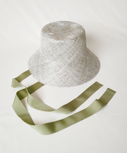 ORIENT MILLINERY(オリエント ミリナリー)の「《別注》IDYLL by ORIENT MILLINERY x ANTHONY PETO - フランス製ラミーキャプリーヌ(ハット・レディース・ブラック/パープル/ピンク/グリーン・57)」の3枚目の写真