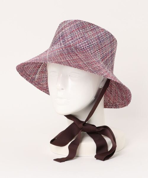 ORIENT MILLINERY(オリエント ミリナリー)の「《別注》IDYLL by ORIENT MILLINERY x ANTHONY PETO - フランス製ラミーキャプリーヌ(ハット・レディース・ブラック/パープル/ピンク/グリーン・57)」の7枚目の写真
