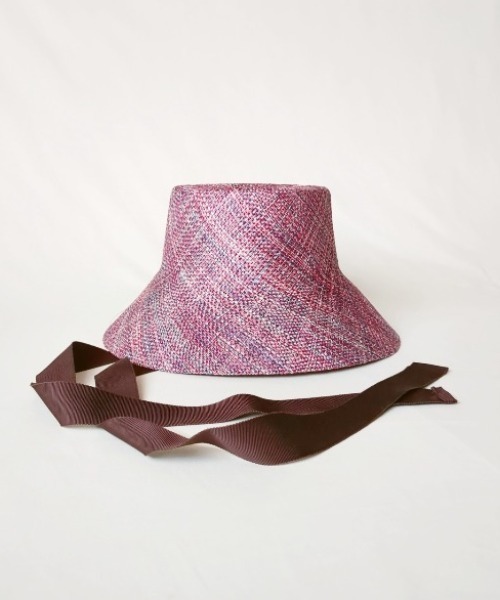 ORIENT MILLINERY(オリエント ミリナリー)の「《別注》IDYLL by ORIENT MILLINERY x ANTHONY PETO - フランス製ラミーキャプリーヌ(ハット・レディース・ブラック/パープル/ピンク/グリーン・57)」の12枚目の写真