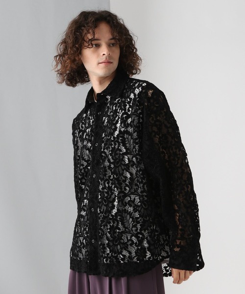 【美品】HARE　レースガラシアーシャツ　ブラック　ブラウス　花柄　フラワー 楽天市場】【SALE／20%OFF】レースガラシアーシャツ HARE ハレ