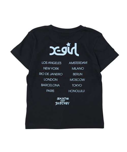 X-girl Stages（エックスガールステージス）の「Thrasher/S/S TEE TWINKLE MAGAZINE LOGO(2T)（Tシャツ/カットソー・キッズ・ホワイト/ブラック・2T）」の3枚目の写真