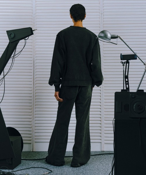 HARE（ハレ）の「【SET UP対応 UNDERGROUND MODE】ピグメントプルオーバー(HARE)（スウェット・メンズ・ブラック系その他/ブラウン系その他/グレー系その他・SMALL/MEDIUM/LARGE）」の9枚目の写真