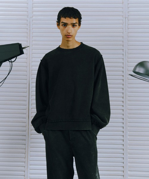 HARE（ハレ）の「【SET UP対応 UNDERGROUND MODE】ピグメントプルオーバー(HARE)（スウェット・メンズ・ブラック系その他/ブラウン系その他/グレー系その他・SMALL/MEDIUM/LARGE）」の10枚目の写真