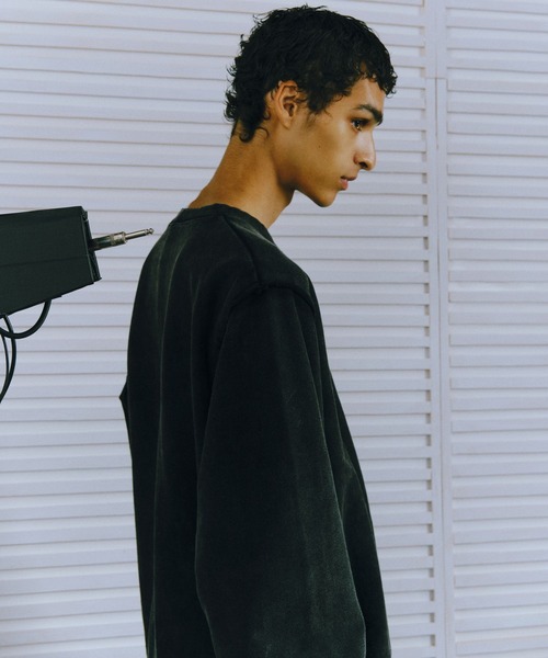 HARE（ハレ）の「【SET UP対応 UNDERGROUND MODE】ピグメントプルオーバー(HARE)（スウェット・メンズ・ブラック系その他/ブラウン系その他/グレー系その他・SMALL/MEDIUM/LARGE）」の12枚目の写真