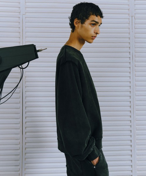 HARE（ハレ）の「【SET UP対応 UNDERGROUND MODE】ピグメントプルオーバー(HARE)（スウェット・メンズ・ブラック系その他/ブラウン系その他/グレー系その他・SMALL/MEDIUM/LARGE）」の14枚目の写真