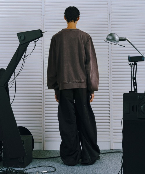 HARE（ハレ）の「【SET UP対応 UNDERGROUND MODE】ピグメントプルオーバー(HARE)（スウェット・メンズ・ブラック系その他/ブラウン系その他/グレー系その他・SMALL/MEDIUM/LARGE）」の22枚目の写真