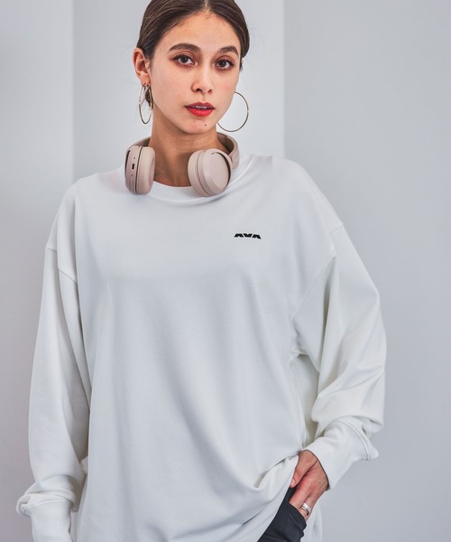 HEREIAM（ヘレイアム）の「【HEREIAM】UNISEX／PEEPSロングスリーブ（Tシャツ/カットソー・レディース・ブラック/グレー/オフホワイト・FREE）」の2枚目の写真