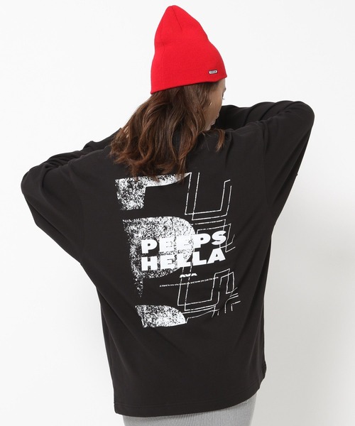 HEREIAM（ヘレイアム）の「【HEREIAM】UNISEX／PEEPSロングスリーブ（Tシャツ/カットソー・レディース・ブラック/グレー/オフホワイト・FREE）」の20枚目の写真