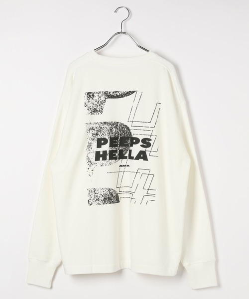 HEREIAM（ヘレイアム）の「【HEREIAM】UNISEX／PEEPSロングスリーブ（Tシャツ/カットソー・レディース・ブラック/グレー/オフホワイト・FREE）」の18枚目の写真