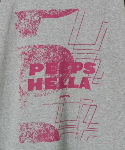 HEREIAM（ヘレイアム）の「【HEREIAM】UNISEX／PEEPSロングスリーブ（Tシャツ/カットソー・レディース・ブラック/グレー/オフホワイト・FREE）」の6枚目の写真
