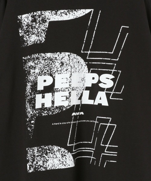 HEREIAM（ヘレイアム）の「【HEREIAM】UNISEX／PEEPSロングスリーブ（Tシャツ/カットソー・レディース・ブラック/グレー/オフホワイト・FREE）」の4枚目の写真