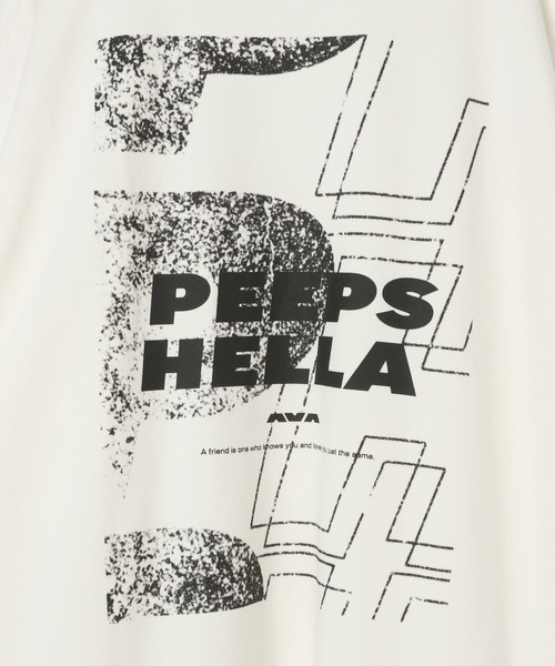 HEREIAM（ヘレイアム）の「【HEREIAM】UNISEX／PEEPSロングスリーブ（Tシャツ/カットソー・レディース・ブラック/グレー/オフホワイト・FREE）」の8枚目の写真