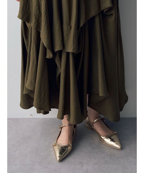 Editt by YECCA VECCA（エディットバイイェッカヴェッカ）の「アシメデザインスカート（スカート・レディース・ブラック/カーキ・FREE）」の14枚目の写真