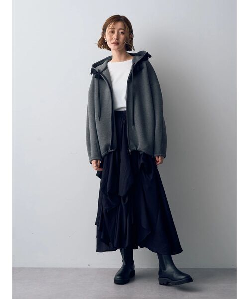 Editt by YECCA VECCA（エディットバイイェッカヴェッカ）の「アシメデザインスカート（スカート・レディース・ブラック/カーキ・FREE）」の15枚目の写真