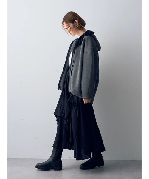 Editt by YECCA VECCA（エディットバイイェッカヴェッカ）の「アシメデザインスカート（スカート・レディース・ブラック/カーキ・FREE）」の17枚目の写真