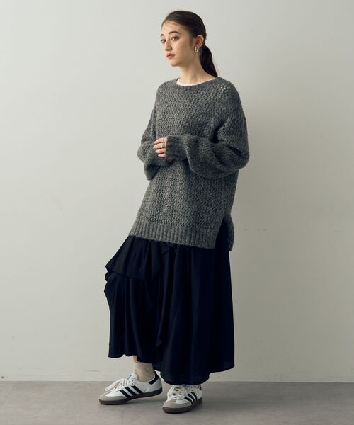 Editt by YECCA VECCA（エディットバイイェッカヴェッカ）の「アシメデザインスカート（スカート・レディース・ブラック/カーキ・FREE）」の20枚目の写真