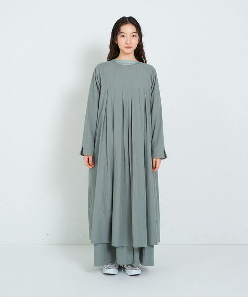 conges payes ADIEU TRISTESSE(コンジェ ペイエ アデュートリステス)の「ボックスタックワンピース(ワンピース・レディース・ブラウン/カーキ・38)」の12枚目の写真