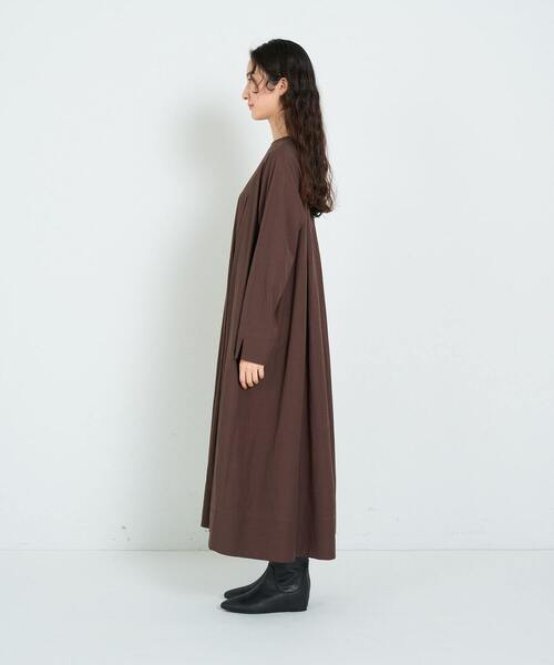 conges payes ADIEU TRISTESSE(コンジェ ペイエ アデュートリステス)の「ボックスタックワンピース(ワンピース・レディース・ブラウン/カーキ・38)」の19枚目の写真