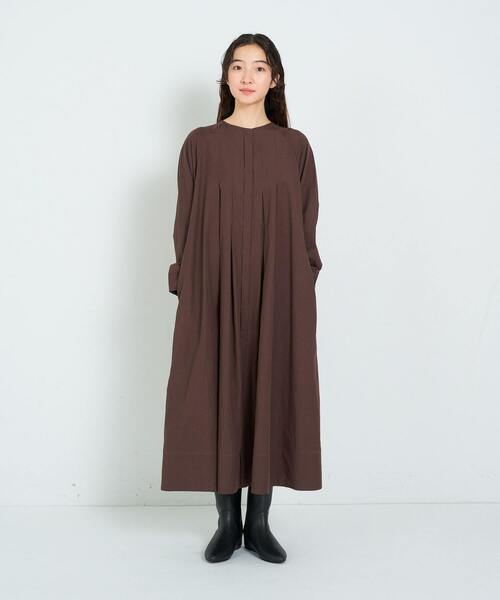 conges payes ADIEU TRISTESSE(コンジェ ペイエ アデュートリステス)の「ボックスタックワンピース(ワンピース・レディース・ブラウン/カーキ・38)」の21枚目の写真