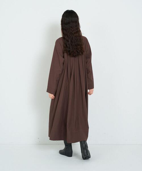conges payes ADIEU TRISTESSE(コンジェ ペイエ アデュートリステス)の「ボックスタックワンピース(ワンピース・レディース・ブラウン/カーキ・38)」の22枚目の写真