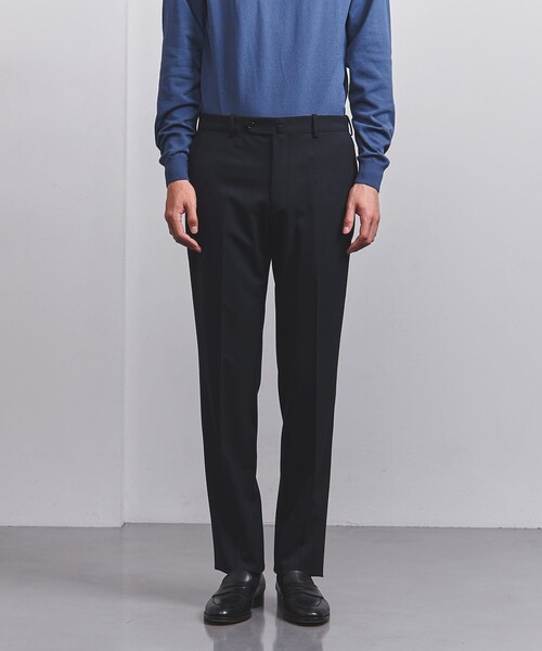 UNITED ARROWS(ユナイテッドアローズ)の「3シーズン ノープリーツパンツ COMFORT EASY-MODEL -2WAYストレッチ・撥水-(スーツパンツ・メンズ・ダークグレー/ネイビー・46/48/50/52/44/54)」の8枚目の写真