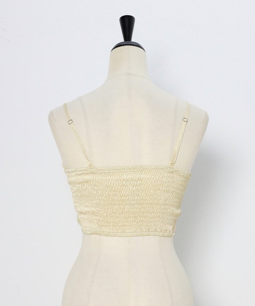 セール】2way satin bare top / 2wayサテンベアトップ