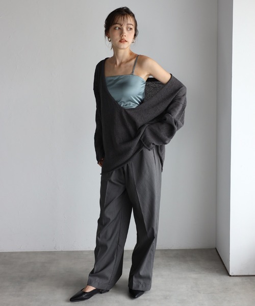2way satin bare top / 2wayサテンベアトップ（キャミソール