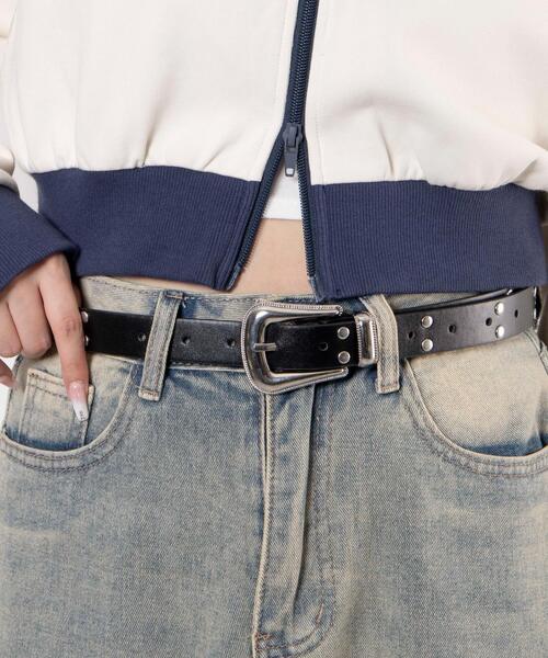 WEGO（ウィゴー）の「WEGO/スタースタッズベルト（ベルト・レディース・その他1/ブラック・FREE）」の3枚目の写真