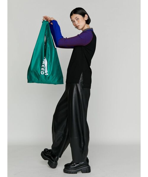 UN3D.(アンスリード)の「BI-COLOR ECO-BAG L / バイカラーエコバッグL(エコバッグ/サブバッグ・レディース・オレンジ/グリーン/ブルー・FREE)」の8枚目の写真