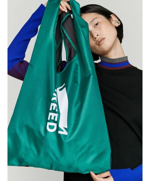 UN3D.(アンスリード)の「BI-COLOR ECO-BAG L / バイカラーエコバッグL(エコバッグ/サブバッグ・レディース・オレンジ/グリーン/ブルー・FREE)」の2枚目の写真