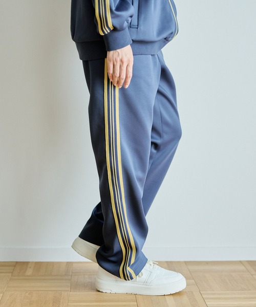 KANGOL SPORT（カンゴールスポーツ）の「【KANGOL SPORT】サイドライントラックパンツ《UV対策・ストレッチ・ジャージ》◆新色追加◆（その他パンツ・レディース・アイボリー/カーキ/サックスブルー/ブラック/ブラウン/ネイビー/ベージュ/ホワイト・M/L/LL）」の17枚目の写真