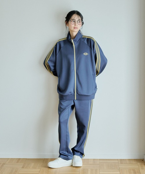 KANGOL SPORT（カンゴールスポーツ）の「【KANGOL SPORT】サイドライントラックパンツ《UV対策・ストレッチ・ジャージ》◆新色追加◆（その他パンツ・レディース・アイボリー/カーキ/サックスブルー/ブラック/ブラウン/ネイビー/ベージュ/ホワイト・M/L/LL）」の19枚目の写真