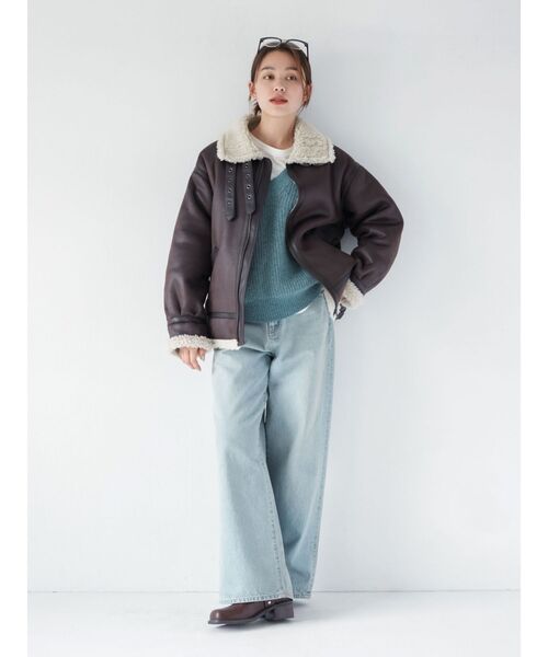 セール】深Vネックルーズニット（ニット/セーター）｜Ungrid（アン