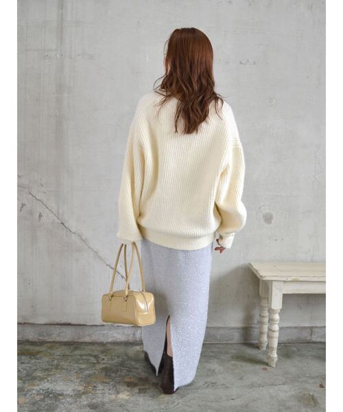 深Vネックルーズニット（ニット/セーター）｜Ungrid（アングリッド