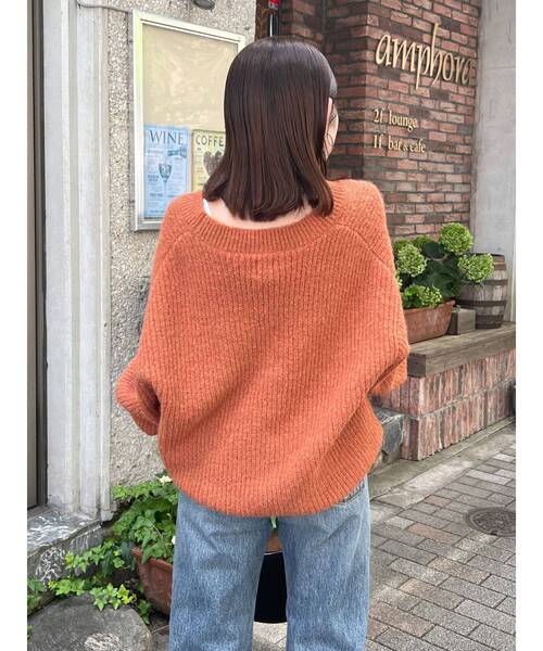 深Vネックルーズニット（ニット/セーター）｜Ungrid（アングリッド