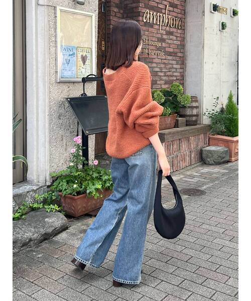 深Vネックルーズニット（ニット/セーター）｜Ungrid（アングリッド