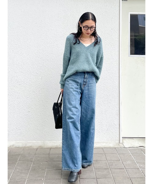 Ungrid 深Ｖネックルーズニット 深Vネックルーズニット（ニット/セーター）｜Ungrid（アングリッド