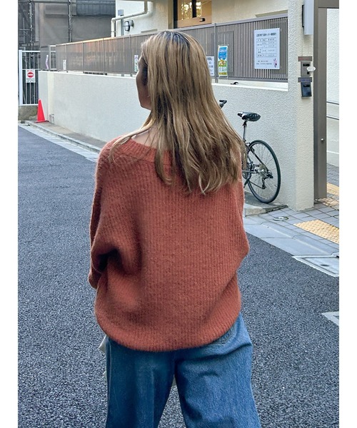 セール】深Vネックルーズニット（ニット/セーター）｜Ungrid（アン