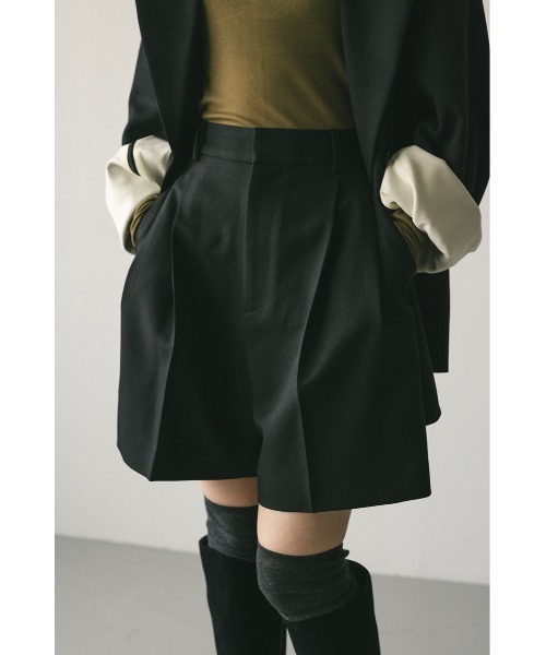 STYLEMIXER（スタイルミキサー）の「センタープレスハーフパンツ（その他パンツ・レディース・ブラック/ライトブラウン/ピンク・SMALL/MEDIUM）」の2枚目の写真