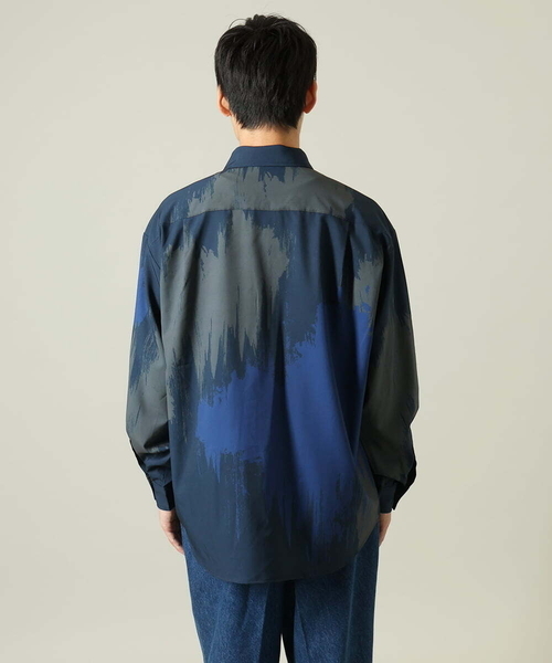 【セール】【イージーケア】ペインター柄ワイドシルエットシャツ（シャツ/ブラウス）｜a.v.v（アーヴェヴェ）