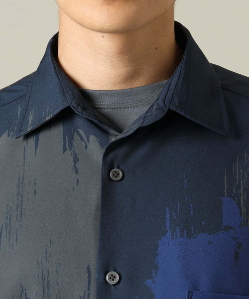 【セール】【イージーケア】ペインター柄ワイドシルエットシャツ（シャツ/ブラウス）｜a.v.v（アーヴェヴェ）