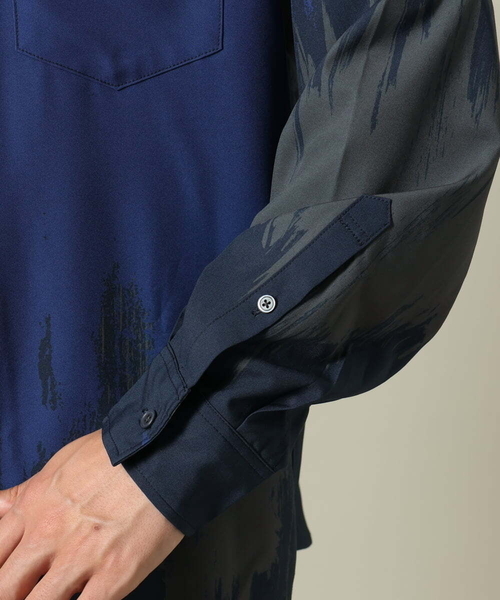 【セール】【イージーケア】ペインター柄ワイドシルエットシャツ（シャツ/ブラウス）｜a.v.v（アーヴェヴェ）