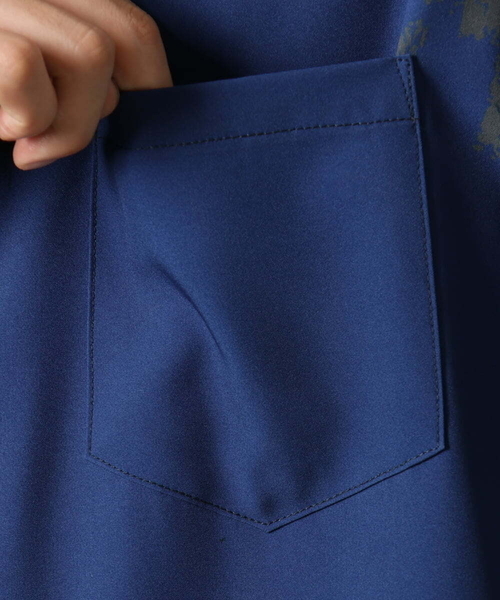 【セール】【イージーケア】ペインター柄ワイドシルエットシャツ（シャツ/ブラウス）｜a.v.v（アーヴェヴェ）