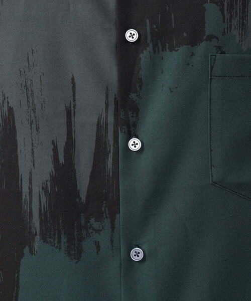 【セール】【イージーケア】ペインター柄ワイドシルエットシャツ（シャツ/ブラウス）｜a.v.v（アーヴェヴェ）