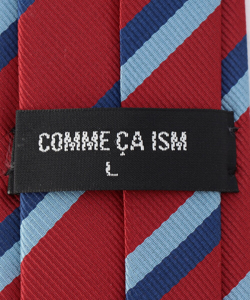 COMME CA ISM(コムサイズム)の「レジメンタルストライプ ネクタイ(ネクタイ・キッズ・ネイビー/オレンジ/レッド/グリーン・LARGE/LL)」の9枚目の写真
