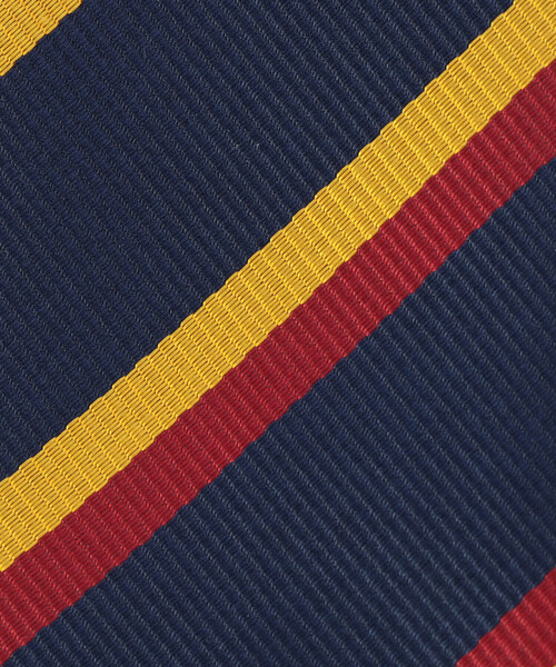 COMME CA ISM(コムサイズム)の「レジメンタルストライプ ネクタイ(ネクタイ・キッズ・ネイビー/オレンジ/レッド/グリーン・LARGE/LL)」の10枚目の写真