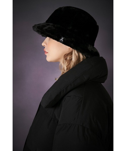 VARZAR(バザール)の「ファーロゴポイントバケットハット Fur logo point bucket hat(ハット・レディース・クリーム/グレー/ブラック・FREE)」の4枚目の写真