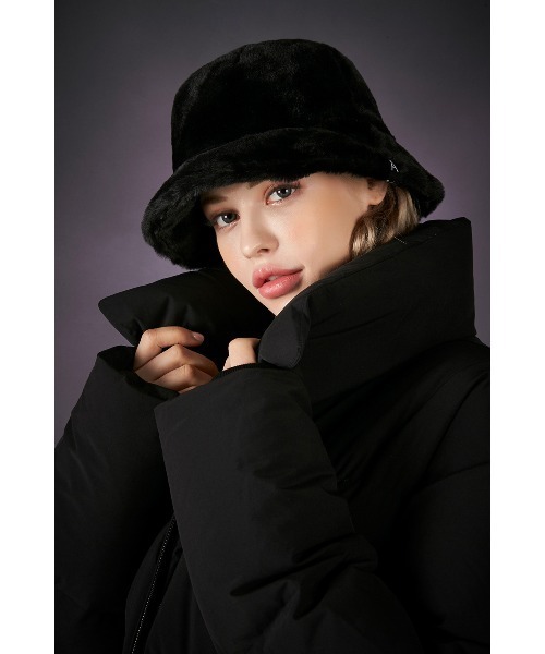 VARZAR(バザール)の「ファーロゴポイントバケットハット Fur logo point bucket hat(ハット・レディース・クリーム/グレー/ブラック・FREE)」の6枚目の写真