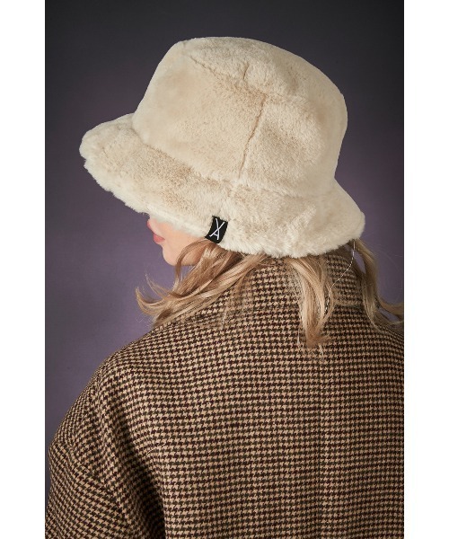 VARZAR(バザール)の「ファーロゴポイントバケットハット Fur logo point bucket hat(ハット・レディース・クリーム/グレー/ブラック・FREE)」の12枚目の写真