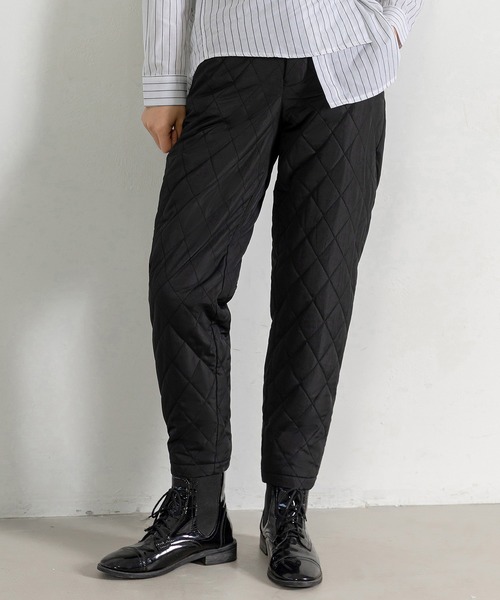 DAY CLOSET（デイ クローゼット）の「レディース きれいめシルエット。キルティングテーパードパンツ（その他パンツ・レディース・ブラック/ホワイト・L/M/S）」の17枚目の写真